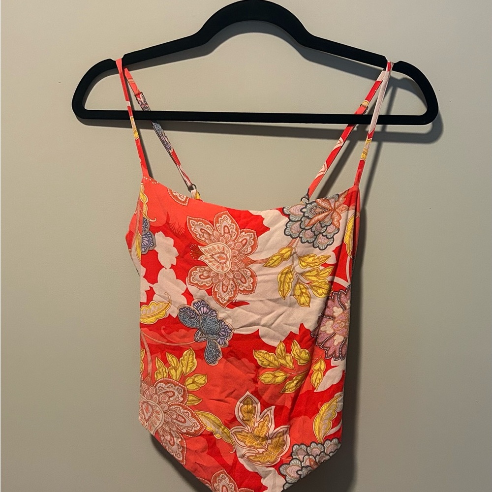 O’Neill Floral Bandana/Scarf Spaghetti Strap Top